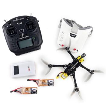 DarwinFPV FoldApe4 4 Inch Folding Long Range RC FPV Racing Drone RTF with RadioMaster TX12 Mark  Radio Controller FPV Goggles